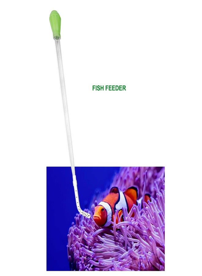 Fecsam 50ml Manual Coral Fish Feeder/Water Changer/Waste Remover with 2pcs Extension Pipes, Fecsam 17.7inch Aquarium Clean Tool for Fish Tank Cleaning, Aquatic Pipette Dropper, Gravel Cleaner Siphon - Image 3